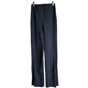 Lululemon Brushed Softstreme Ribbed Zip Flare Pant Black 0